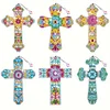 4PCS Diamond Painting Special Shape Crystal Painting Cross Bookmark Kit