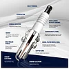 BPMR7A Spark Plug for NGK BPMR7A BPM7A Champion RCJ6Y RCJ7Y Torch LR7TC Sthil MS170 MS180 026 MS250 MS240 MS260 MS361 MS290 Chainsaw 4 PACK