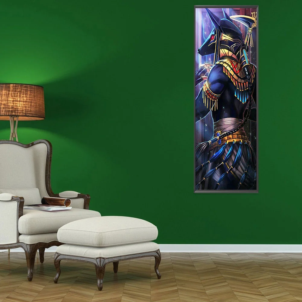 Full Square Diamond Painting 35*85cm - Donkey-Headed Warrior