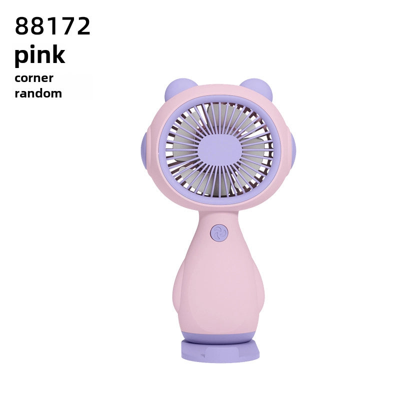 New Flower Mini Hand-held Small Fan Summer Fresh Portable Portable Portable Fan Usb Storage Electric Fan