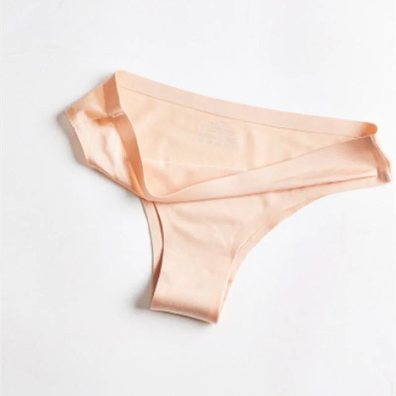 1Pcs Women's Underpants Sexy Seamless Low-Rise Briefs Plus Sizes Panties Cotton at Bottom Elastic Woman Lingerie Cozy Intimates