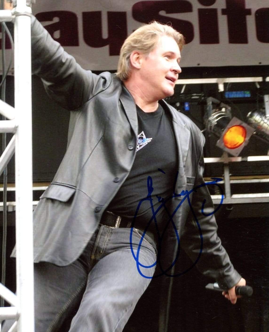 Johnny Logan SINGER autograph, signed Photo Poster painting