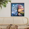 Diamond Painting -DIY Round Drill Tree(40x40cm)