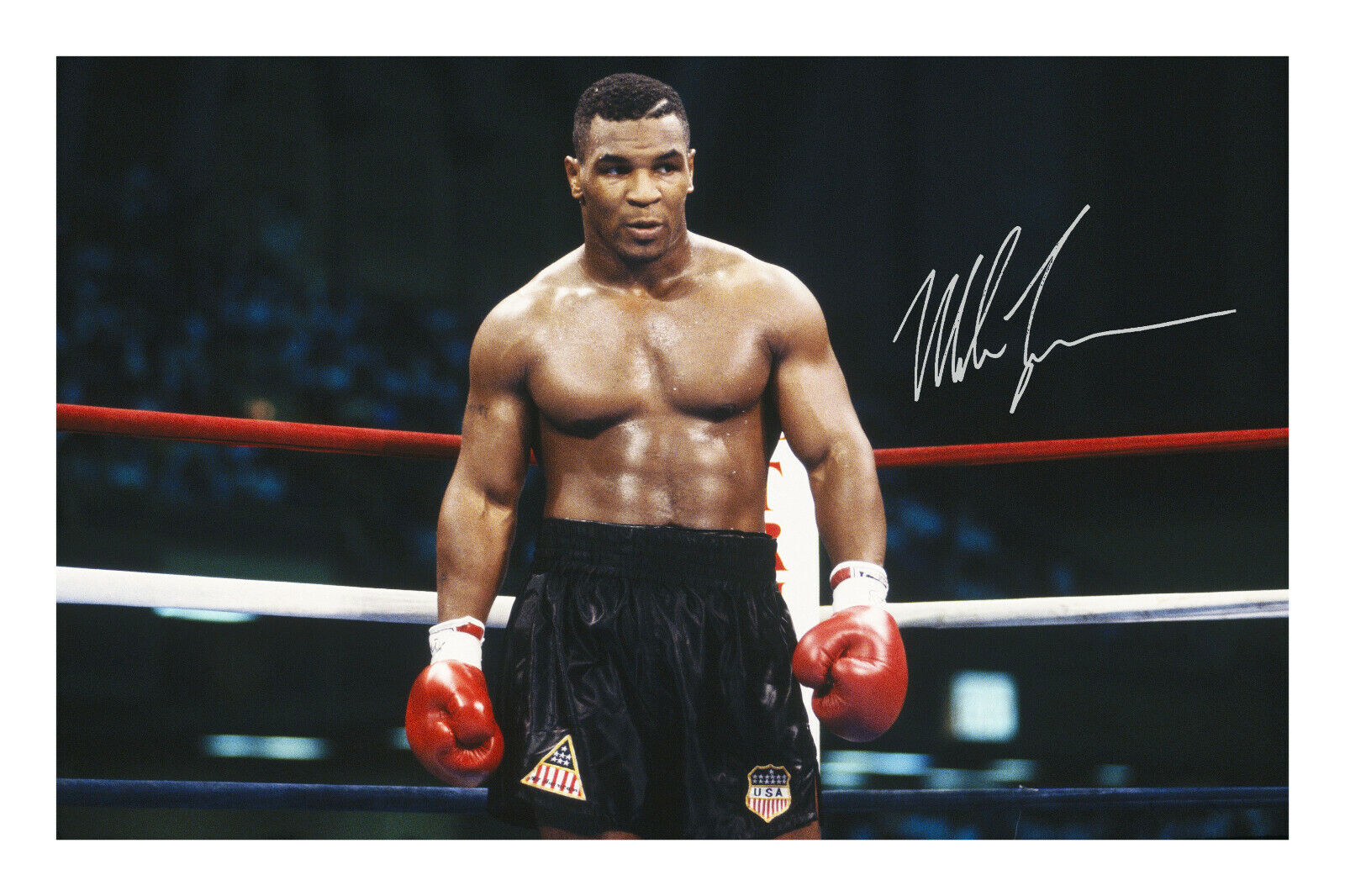 Mike Tyson Signed Photo Poster painting Print Poster Autograph Heavyweight Boxing Iron