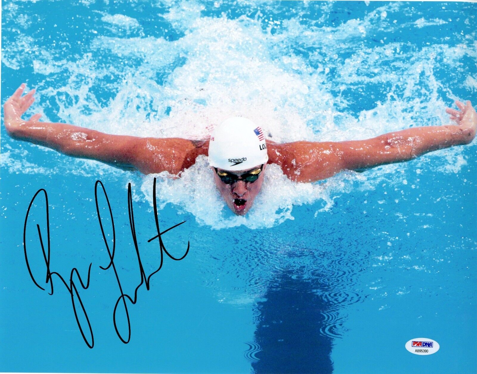 Ryan Lochte Signed 11x14 Photo Poster painting PSA COA Auto USA Olympic Swimming Autograph 2012