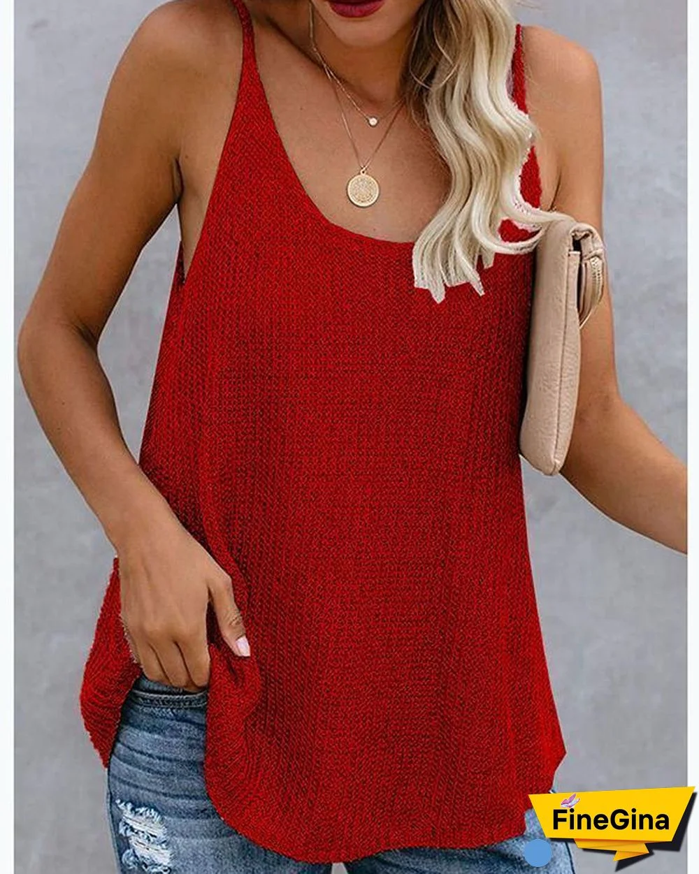 Knitted Spaghetti Holiday Sleeveless