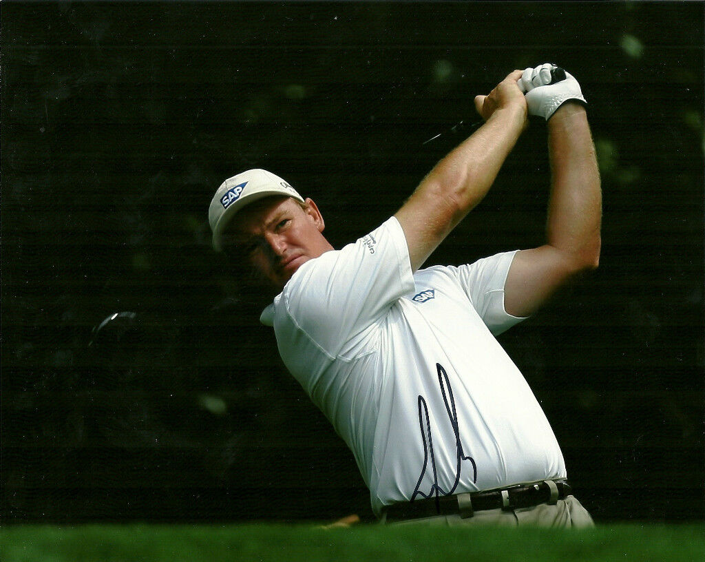 2012 BRITISH OPEN CHAMP ERNIE ELS HAND SIGNED PGA GOLF 8X10 Photo Poster painting W/COA