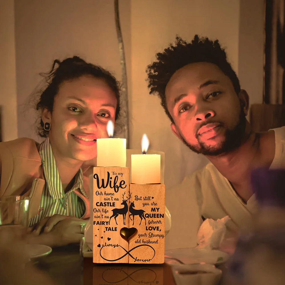 Custmised Candle Holder Rod Wax DIY Candelabrum Handmade European Vintage Wood Romantic Dinner Decoration For Home Wedding Restr