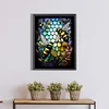 >SALE<5D DIY Full Round Drill Diamond Painting Stained Glass Bee Kit Home Decor(A3028)