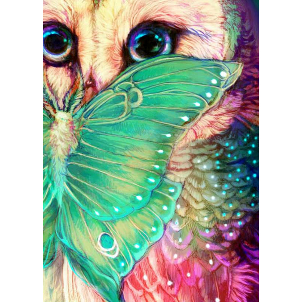 

Green Butterfly Cat - Round Drill Diamond Painting - 30*40CM, 501 Original
