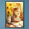 uk.everydayedeals (Limited Stock)Diamond Painting - Full Round - Cat Looking at Painting(40*60cm)