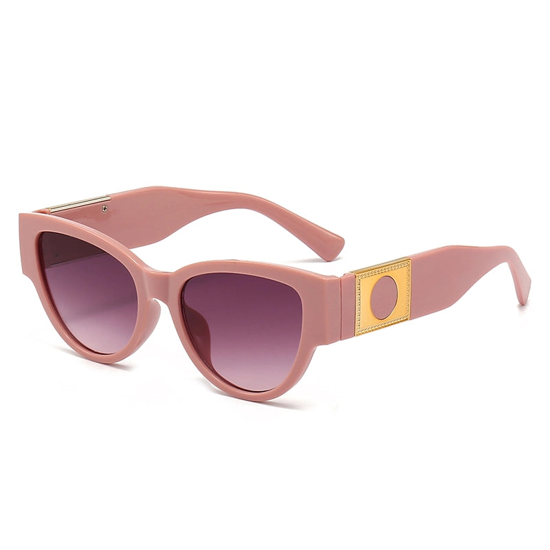 Casual Elegant Minimalist Geometric Pc Oval Frame Full Frame Women’s Sunglasses