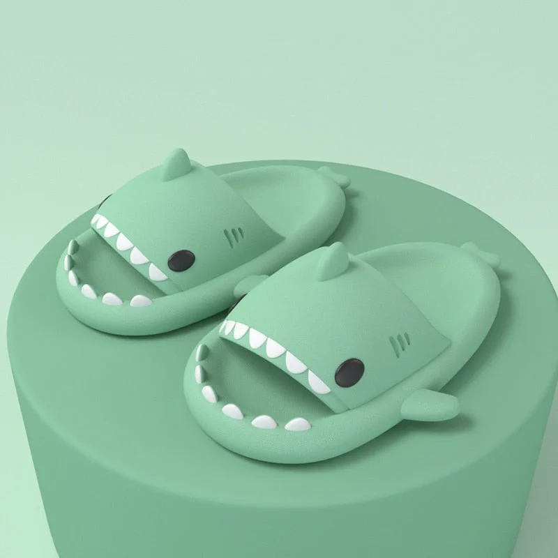 Man Women Shark Slippers Summer Adult Couple Slippers Indoor And Outdoor Funny Home Shoes Lovely Cartoon Cute Animal Slipper