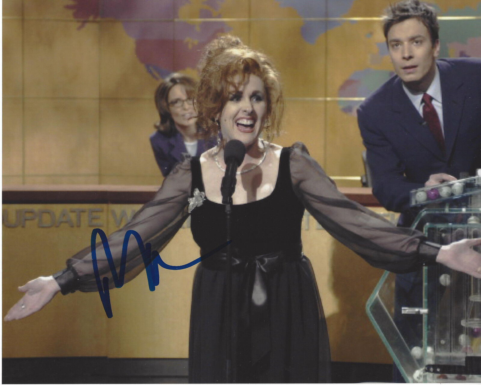 MOLLY SHANNON SIGNED AUTHENTIC 'SNL SATURDAY NIGHT LIVE' 8X10 Photo Poster painting w/COA COMEDY