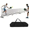 [US Local Warehouse] 22ft Telescopic Peak Ball Posts with Wheels Movable Net Posts Frame Pickleball Training Netting for Indoor & Outdoor Courts