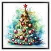 >SALE<Full Embroidery Eco-cotton Thread 11CT Printed Xmas Tree Cross Stitch Kit50x50cm
