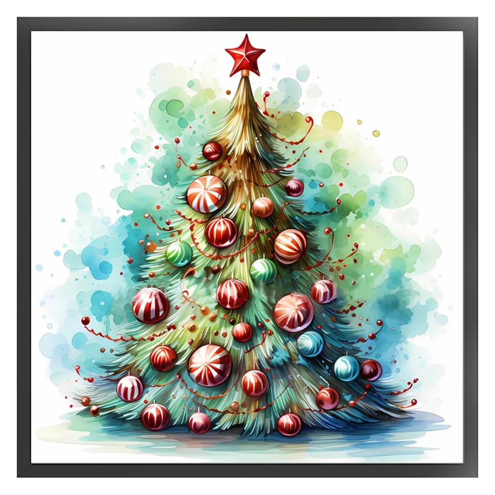 DIY Stamped Cross Stitch 11CT Full Embroidery 50*50cm - Christmas Tree