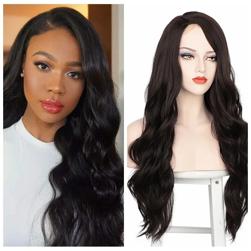 Chemical Fiber Wigs with Big Waves and Long Curly Hair Women's Front Lace Wigs | IFYHOME