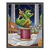 (US Only)Dragon Printed Cross Stitch Kit 50x60cm DIY 14CT Thread Art Needlework Decor