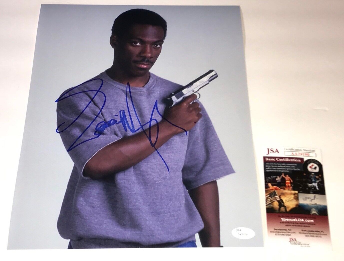 EDDIE MURPHY Signed BEVERLY HILLS COP 11x14 Photo Poster painting Autograph JSA COA