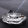 Mountain Glacier Glass Ashtray, suitable for home office decoration, cafe, hotel, bar