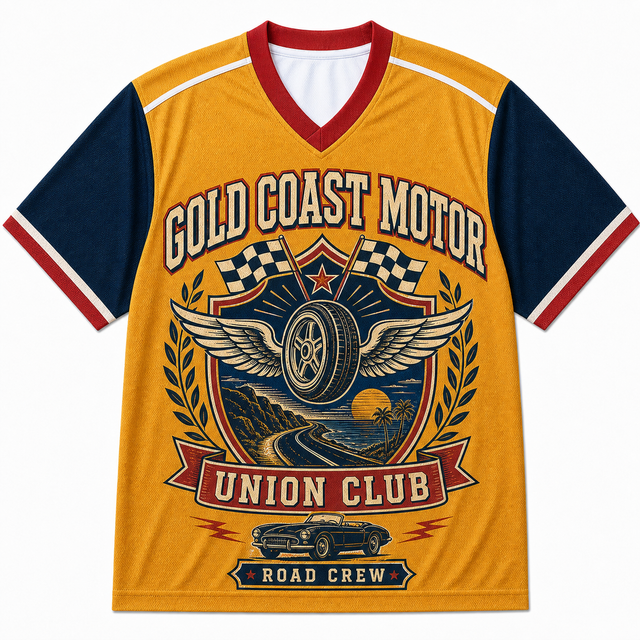Varsity Gold Coast Motor Union Short Sleeve Jersey