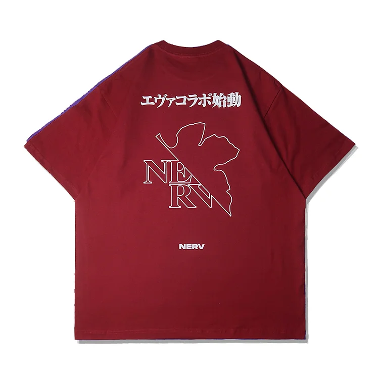 Pure Cotton Neon Genesis Evangelion Nerv T-shirt weebmemes