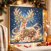 DIY Special Shape Diamond Painting Pearl Art With Inner Frame Kit 25x25cm(Christmas Reindeer)