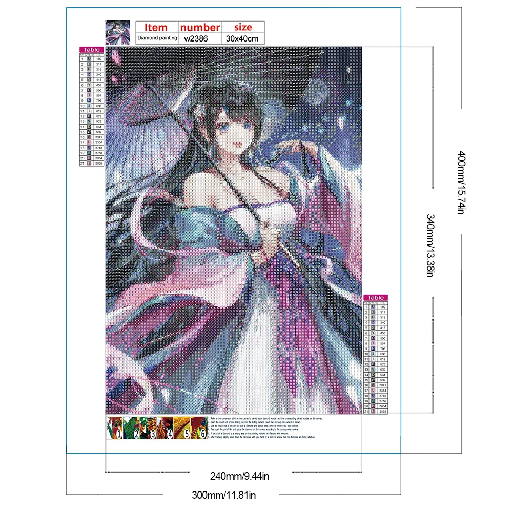 Full Round Diamond Painting 30*40cm - Girl