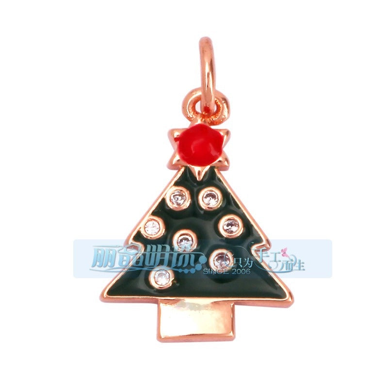 1 Piece Copper Geometric Heart Shape Snowflake Pendant Jewelry Accessories