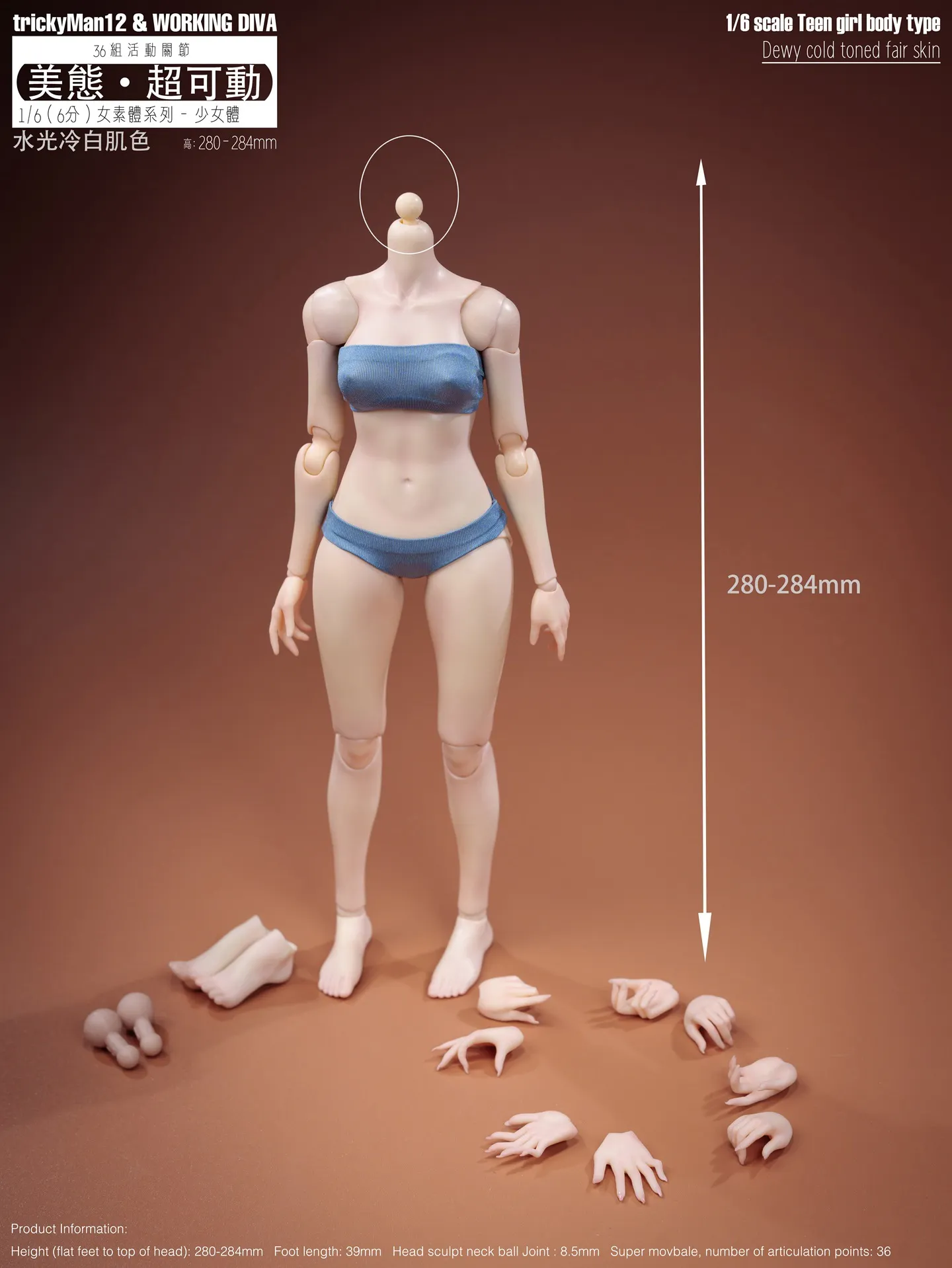 TrickyMan12 - WORKING DIVA Meitai Super Articulated Series Female Body FB-10032 (Licensed)-