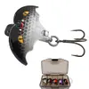 5Pcs Fishing Lures Bionic Bat Baits Artificial Bait Swimbait Hard Baits for Bass