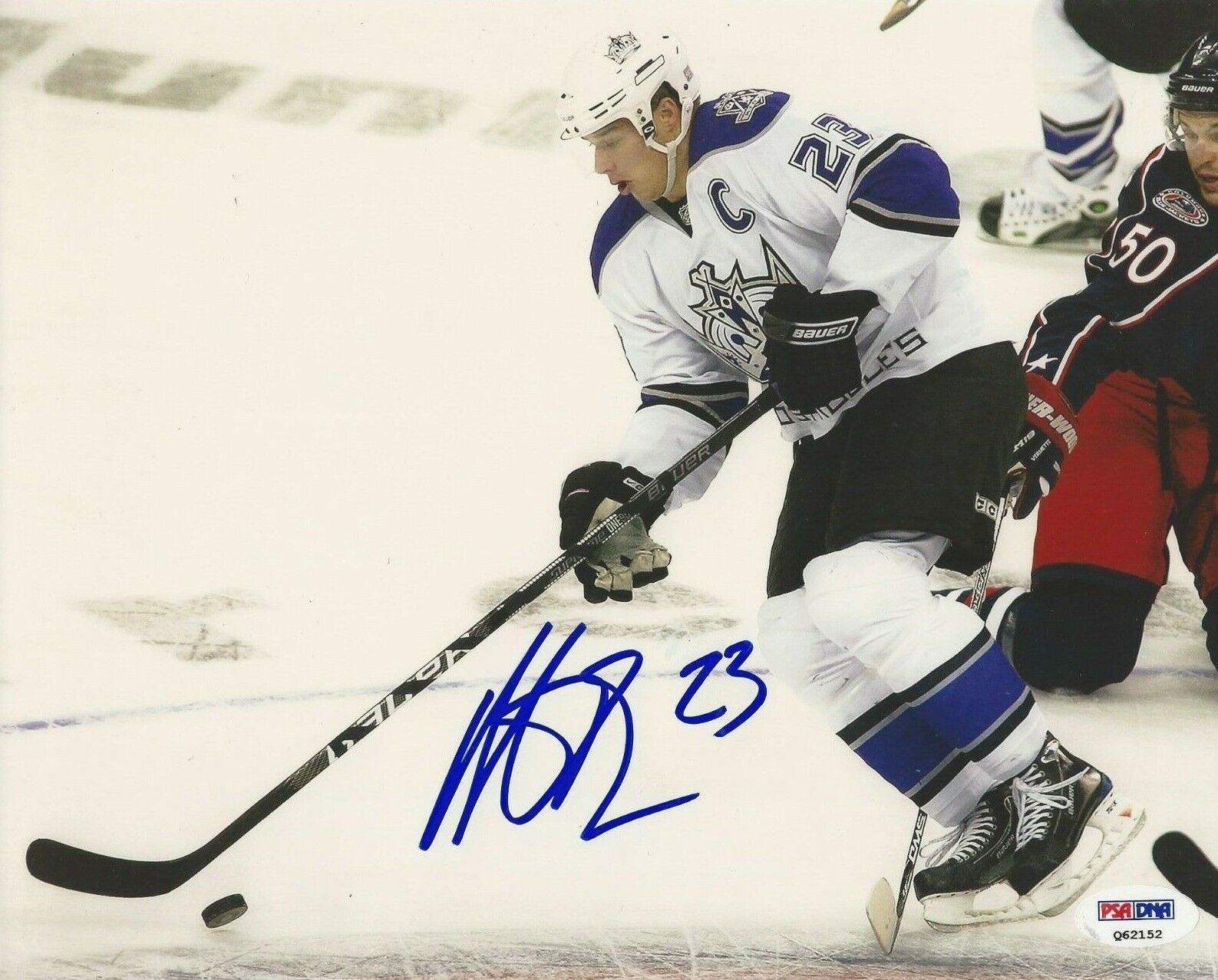 Dustin Brown Signed Los Angeles Kings 8x10 Photo Poster painting PSA Q62152