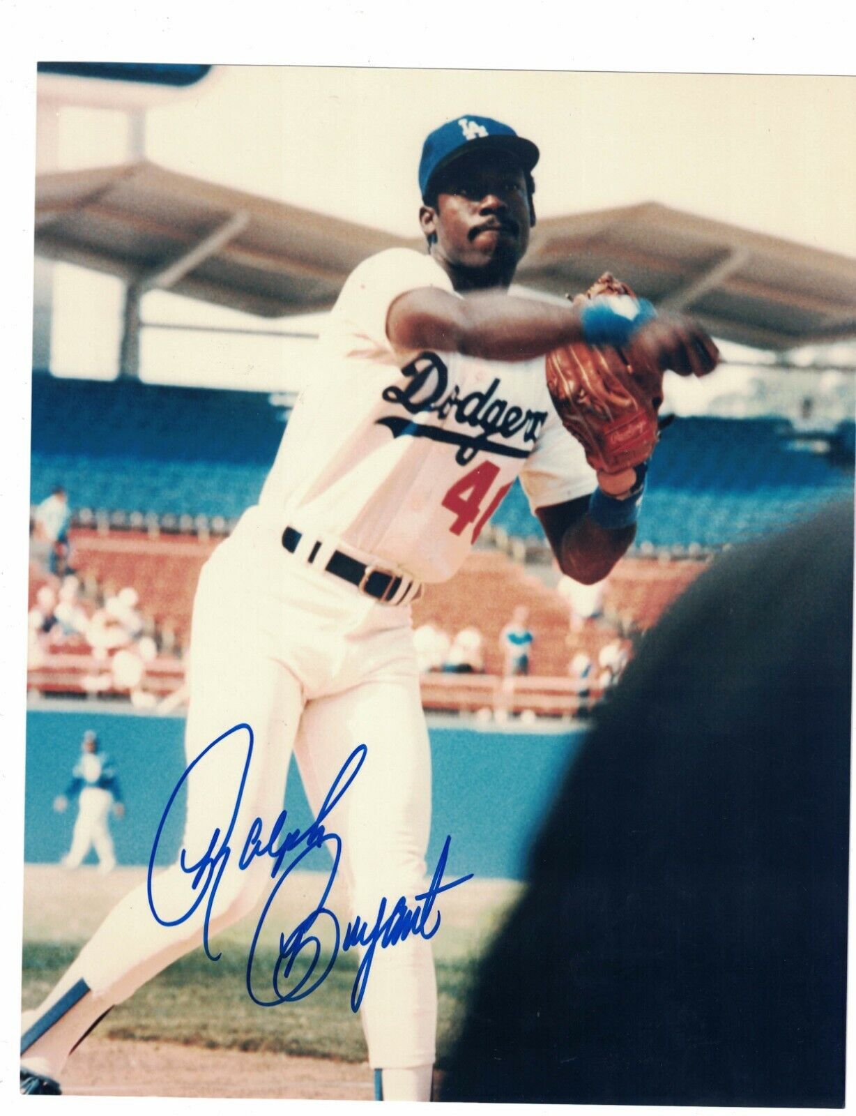 Ralph Bryant Los Angeles Dodgers Signed 8x10 Baseball Photo Poster painting W/Our COA LML39