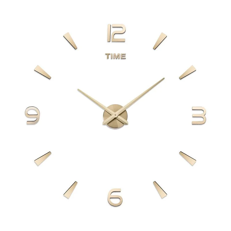 Roman Numerals Wall Clock Acrylic Material Self-adhesive Modern Home Decor 3D DIY Digital Wall Clocks Stickers Living Room
