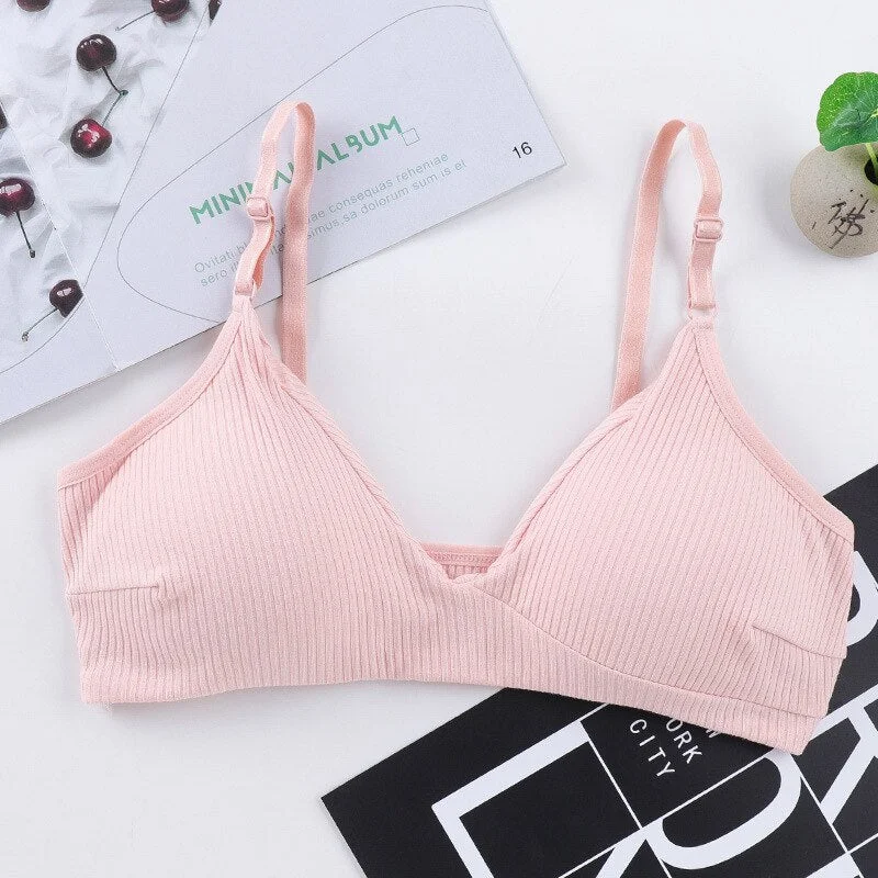 Wireless Sexy Bra Deep V Backless Seamless Soft Cup Bras Underwear Women Invisible Thin Cup Padded Comfort Solid Lingerie New
