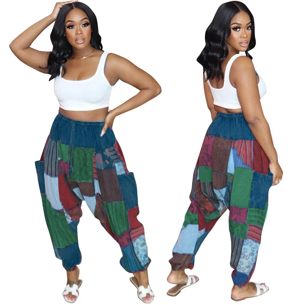 Abstract Casual Pants