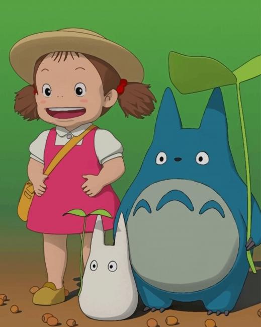 

Mei My Neighbor Totoro – Paint By Numbers - 40*50CM, 501 Original