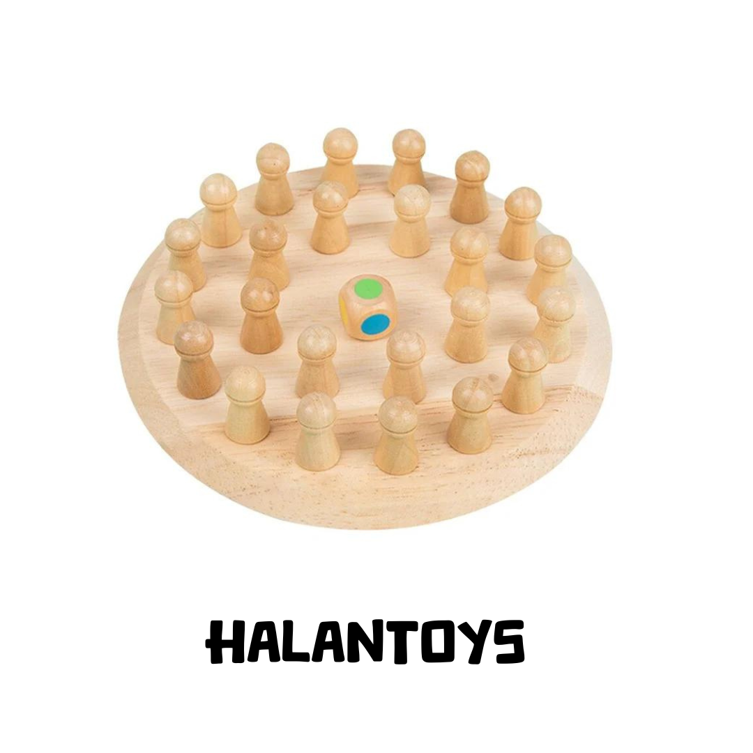 لعبة شطرنج خشبية للأطفال ، لعبة ألغاز ملونة مبهجة ، لعبة تعليمية ، قدرة معرفية ، ألعاب تعليمية للأطفال  halantoys