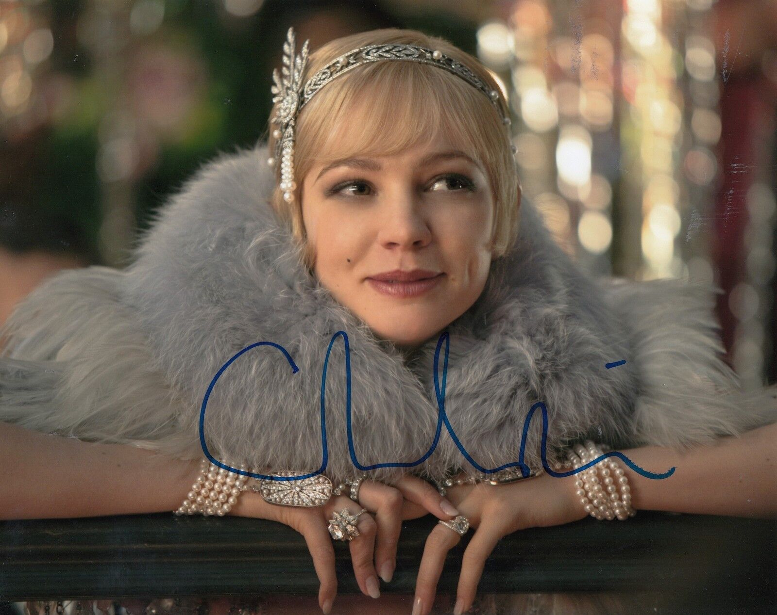 CAREY MULLIGAN signed *THE GREAT GATSBY* 8X10 Photo Poster painting *PROOF* W/COA DAISY #3