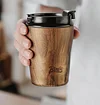 Coffee Cup Ceramic Large Capacity Thermos Cup Retro High Value Travel Cup Portable Stainless Steel Water Cup