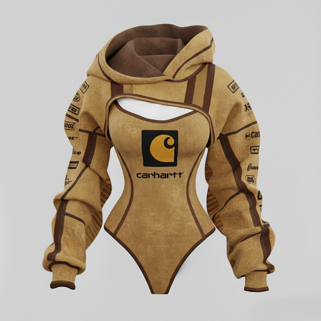 2026 New Women's Cyberpunk Irregular Cut Suit