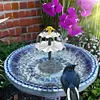 3 Tiered 3.5W Fountain Pump Multifunction Solar Bird Bath Fountain for Bird Bath