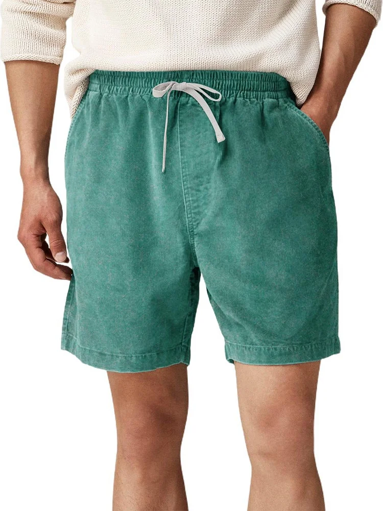 Men's 100% Cotton Washed Water Used Pocket Daily Shorts