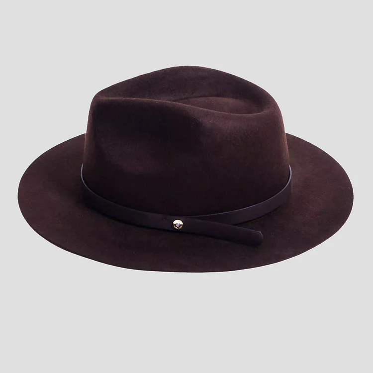 Griffin Fedora – Brown [Fast shipping and box packing]