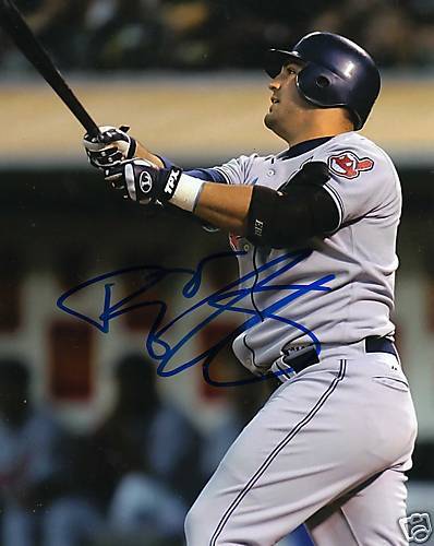 RYAN GARKO CLEVELAND INDIANS SIGNED 8X10 PICTURE