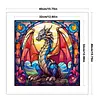 Glass Painting-Pterosaur-11CT Stamped Cross Stitch 40*40cm/15.75*15.75in tapestrymarket
