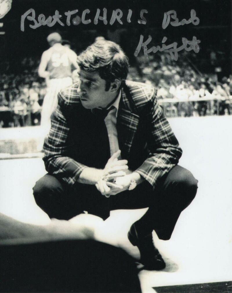 BOBBY BOB KNIGHT SIGNED AUTOGRAPH 8X10 Photo Poster painting LEGENDARY INDIANA HOOSIERS COACH