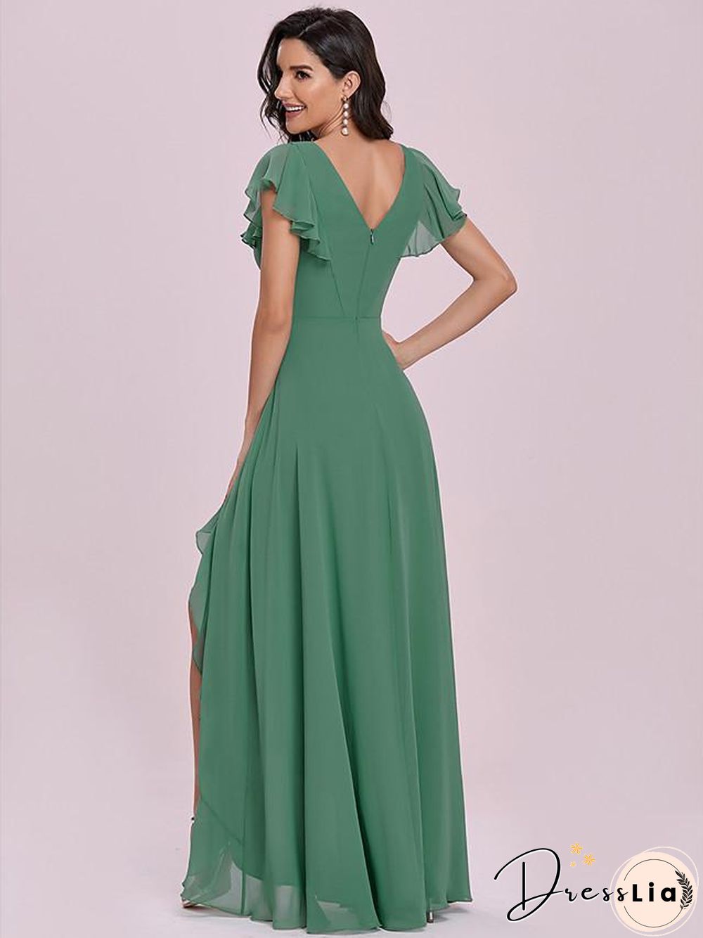 Women's A Line Dress Maxi long Dress Short Sleeve Solid Color Spring Summer Elegant Vintage Green S M L XL XXL 3XL 4XL