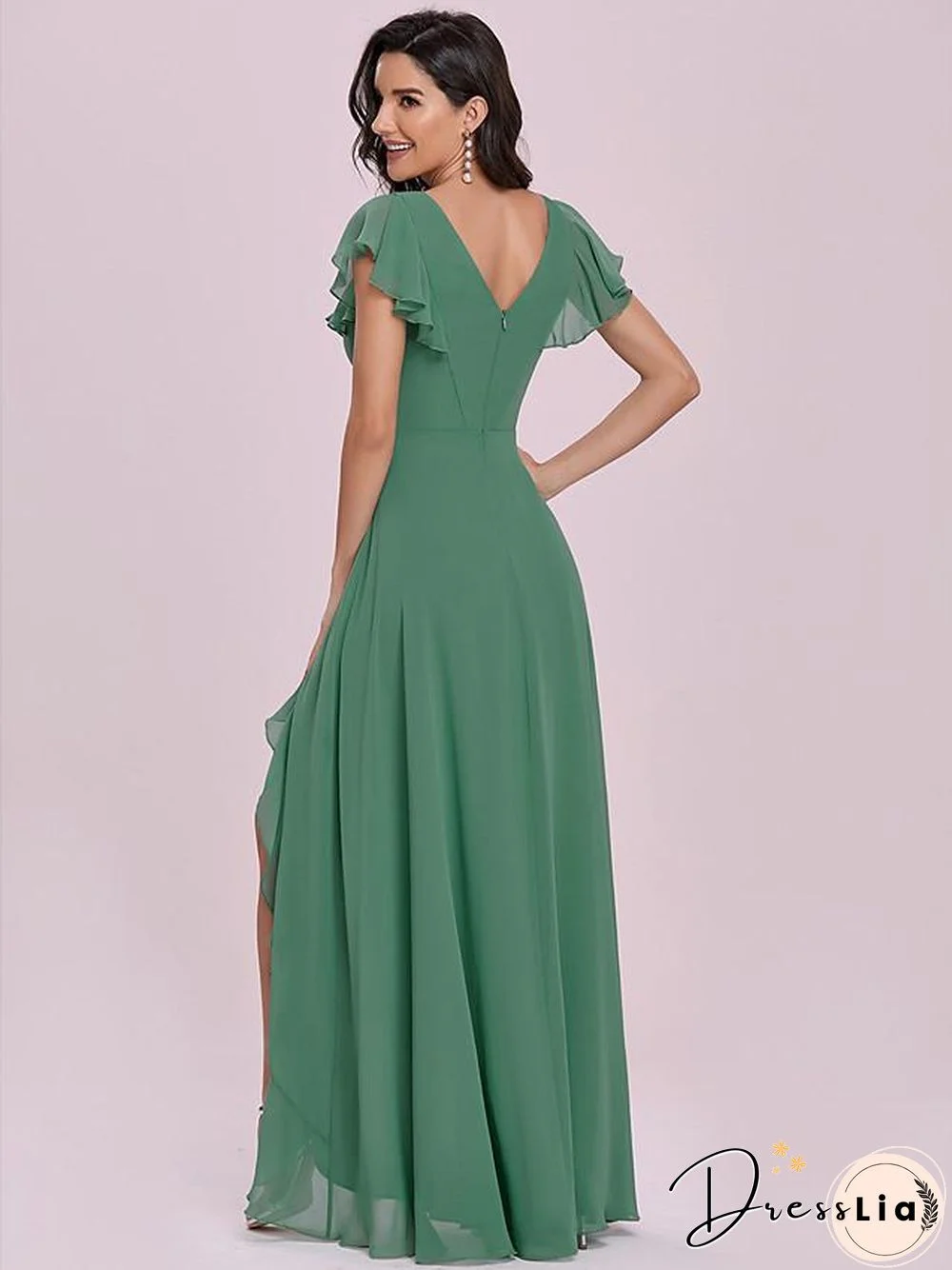 Women's A Line Dress Maxi long Dress Short Sleeve Solid Color Spring Summer Elegant Vintage Green S M L XL XXL 3XL 4XL